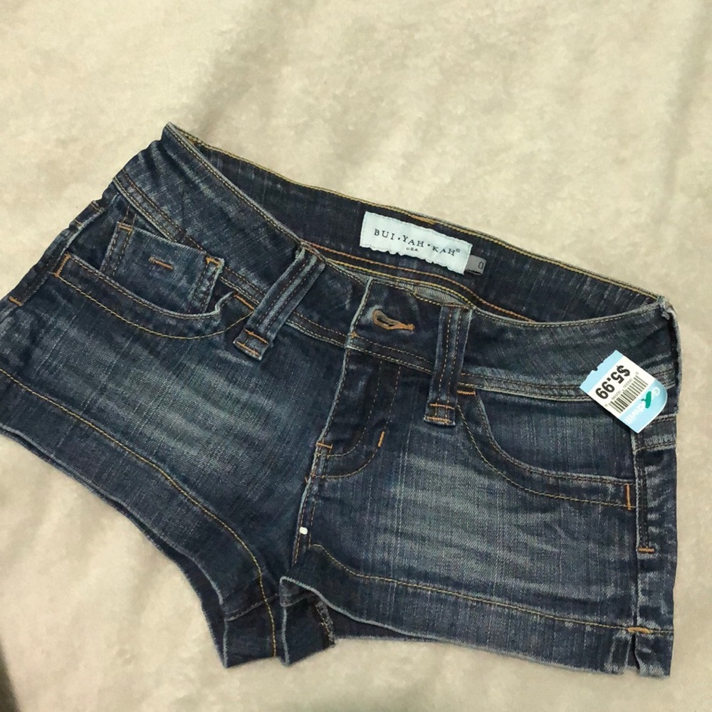 Blue jean shorts